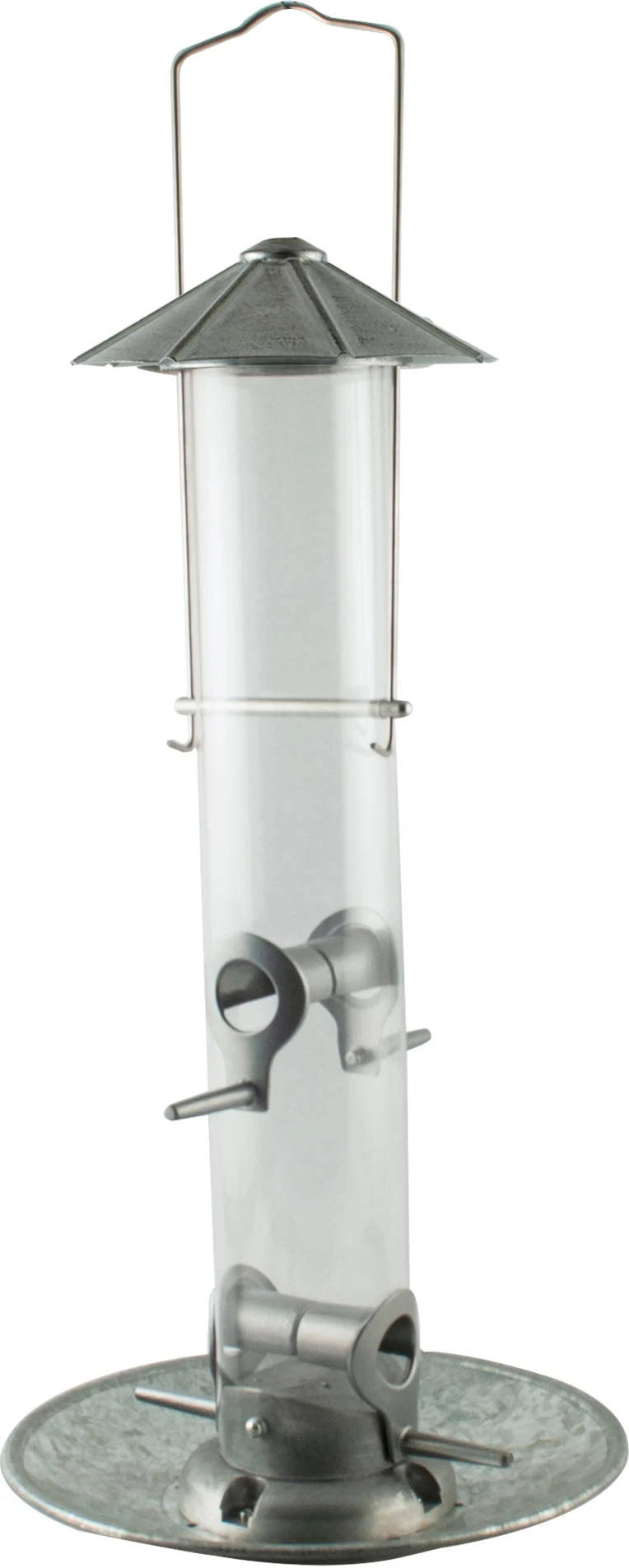 Rustic Farmhouse Silo Tube Feeder w/ Tray