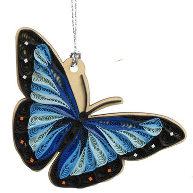 Quilled Ornament - Blue Butterfly