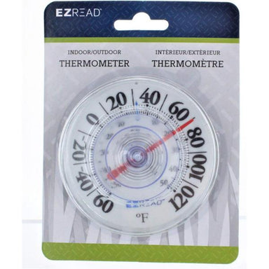 Indoor/Outdoor Thermometer - 3/5" Dial w/ Suction Cup