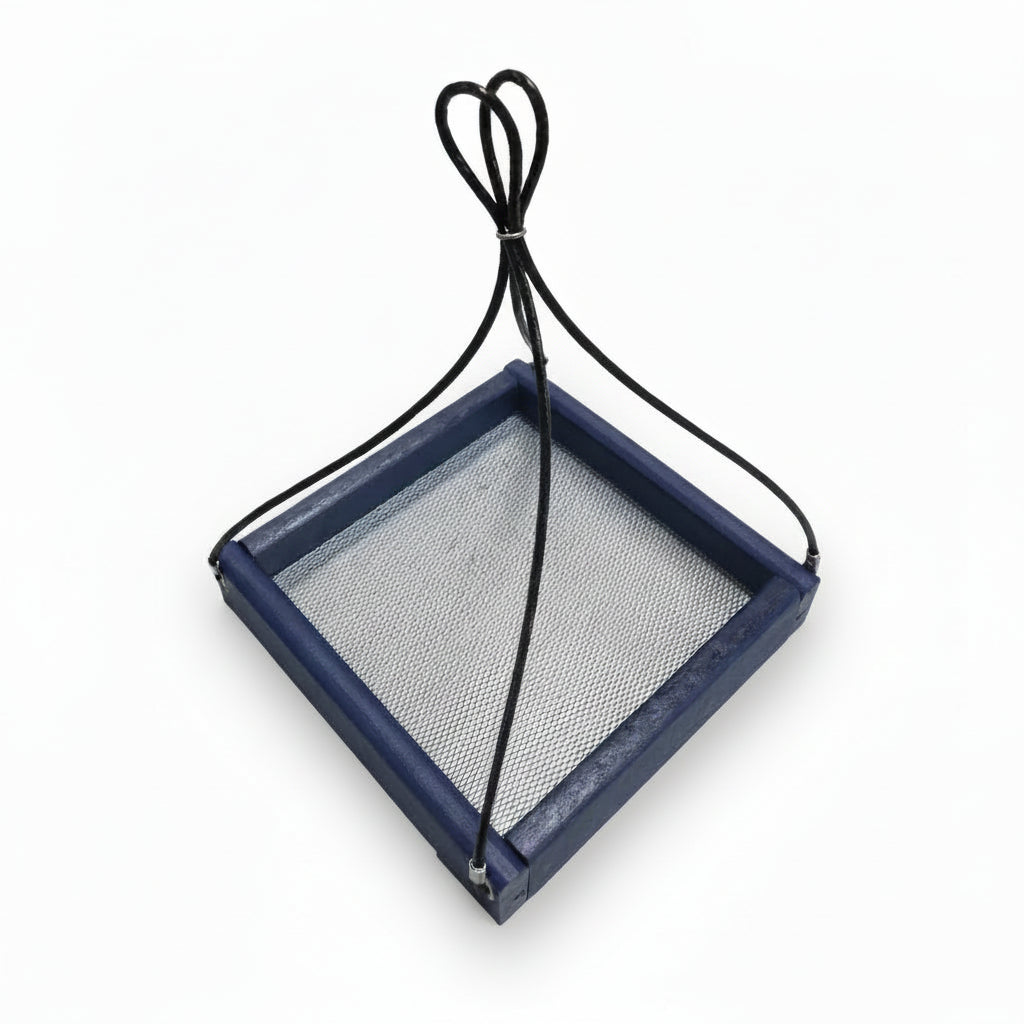 Hanging Tray Recycled Feeder 7x7 - navy blue