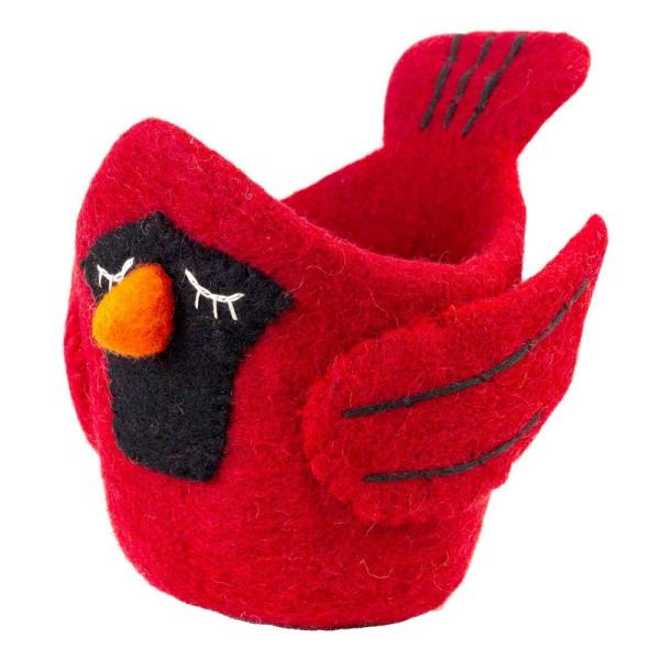 Felt Pot - Sleepy Cardinal