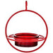Red Hanging Sphere Feeder w/Perch