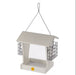 Tall Hopper Feeder w/ Suet Cages - Sea Salt Recycled Plastic