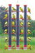 Three Tube Finch Feeder - Red