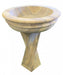 Lavo Sandstone Birdbath hand-carved natural sandstone pedestal birdbath