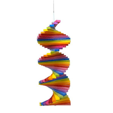 Recycled Poly Rainbow Helix Spinner