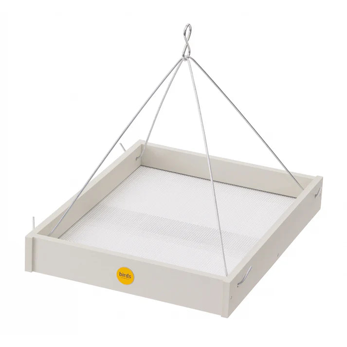 Large Hanging Platform Feeder Recycled Plastic - Sea Salt