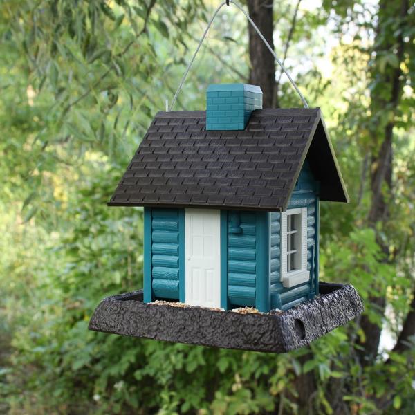 North States Village Collection - Lakeside Cabin Birdfeeder