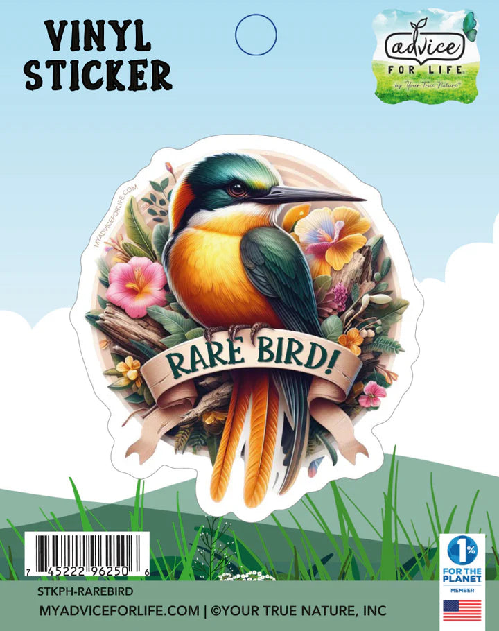 Advice for Life Vinyl Sticker - Rare Bird
