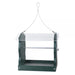 Recycled Hunter Green Horizontal Seed Cylinder Feeder