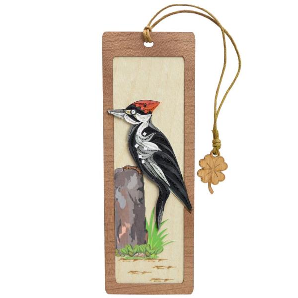 Quilled Bookmark - Pileated Woodpecker