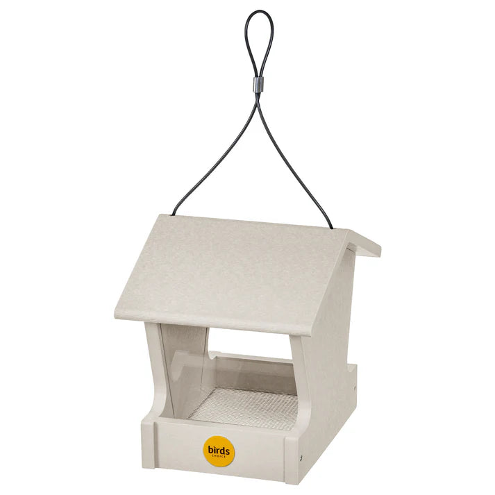 Small Hopper Feeder - Sea Salt Recycled Plastic