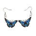 Quilled Earrings - Blue Morpho Butterfly