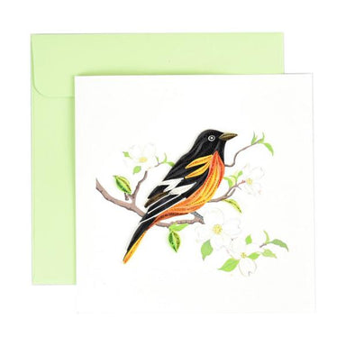 Quilled Card - Baltimore Oriole