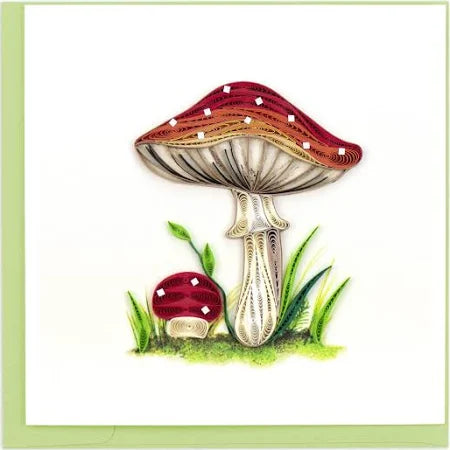 Quilled Card - Wild Mushroom