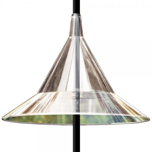 Squirrel Baffle - Pole Mounted Squirrel Away Witch's Hat Clear
