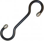 S-Hook - 6" w/ silver caps