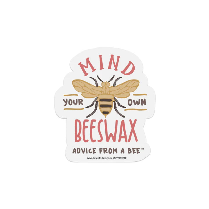 Advice for Life Typography Sticker - Bee