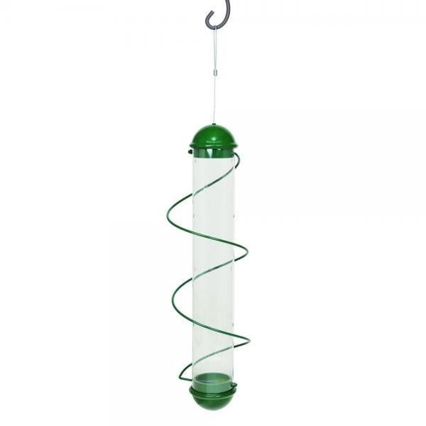 Green Spiral Finch Tube Feeder