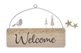 Bird w/Tree Wall Plaque - Welcome