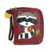 Chala Zip Around Wallet - Raccoon (Burgundy)