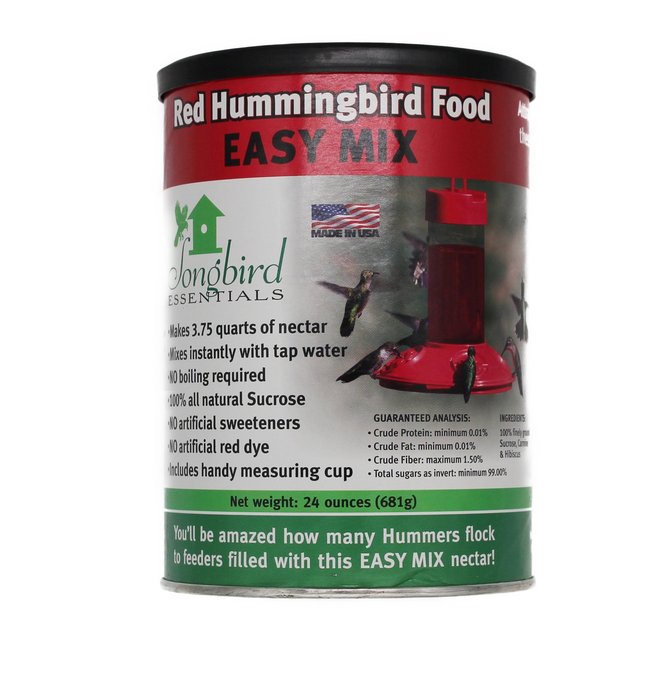 24oz Red Hummingbird Nectar Easy Mix