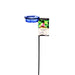 Erva Blue Glass Dish and Step in Pole