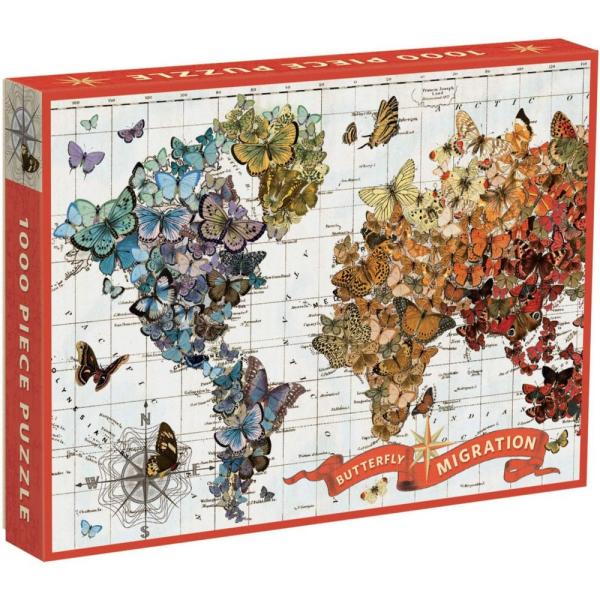 Wendy Gold Butterfly Migration Puzzle 1000pc