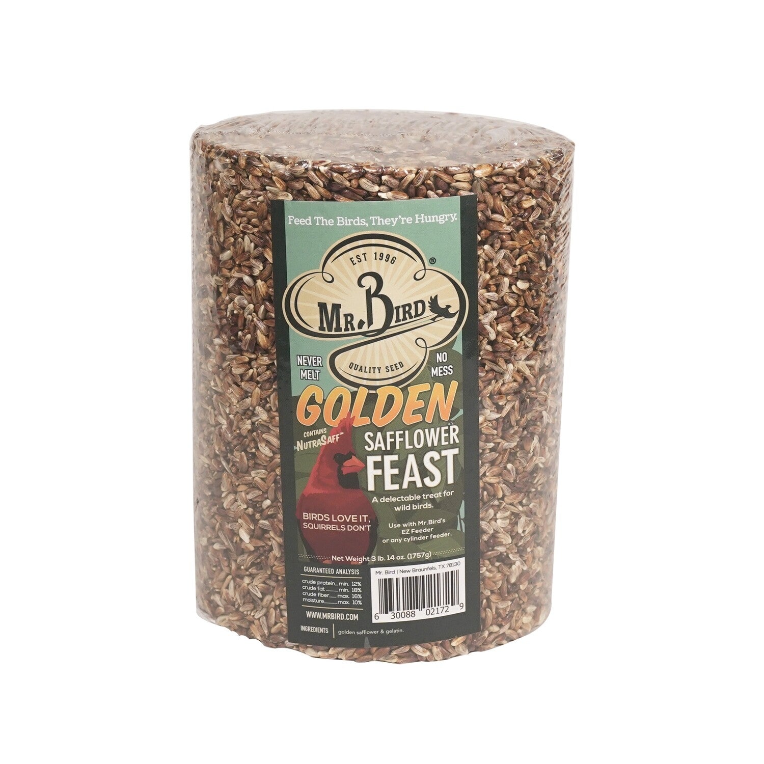 Golden Safflower Seed Cakes - Large Cylinder