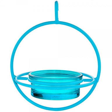 Blue Hanging Sphere Feeder w/ Perch