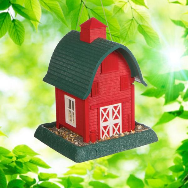 North States Village Collection - Red Barn Birdfeeder