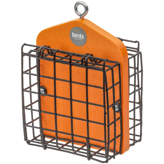 Recycled Plastic Double Suet Feeder - Orange