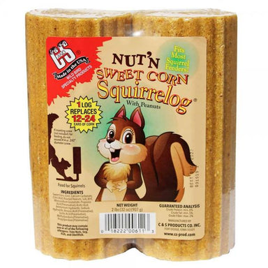 Nut & Sweet Corn Squirrel Log