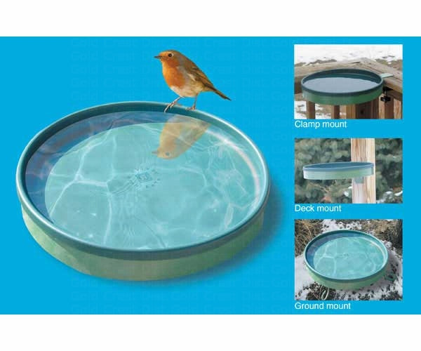 3 IN 1 Heated Birdbath Green/Light Green