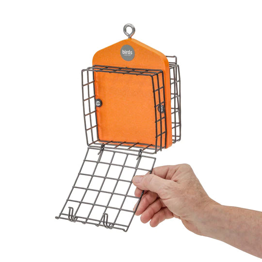 Recycled Plastic Double Suet Feeder - Orange