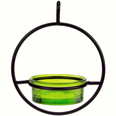 Lime Hanging Sphere Feeder w/ Perch