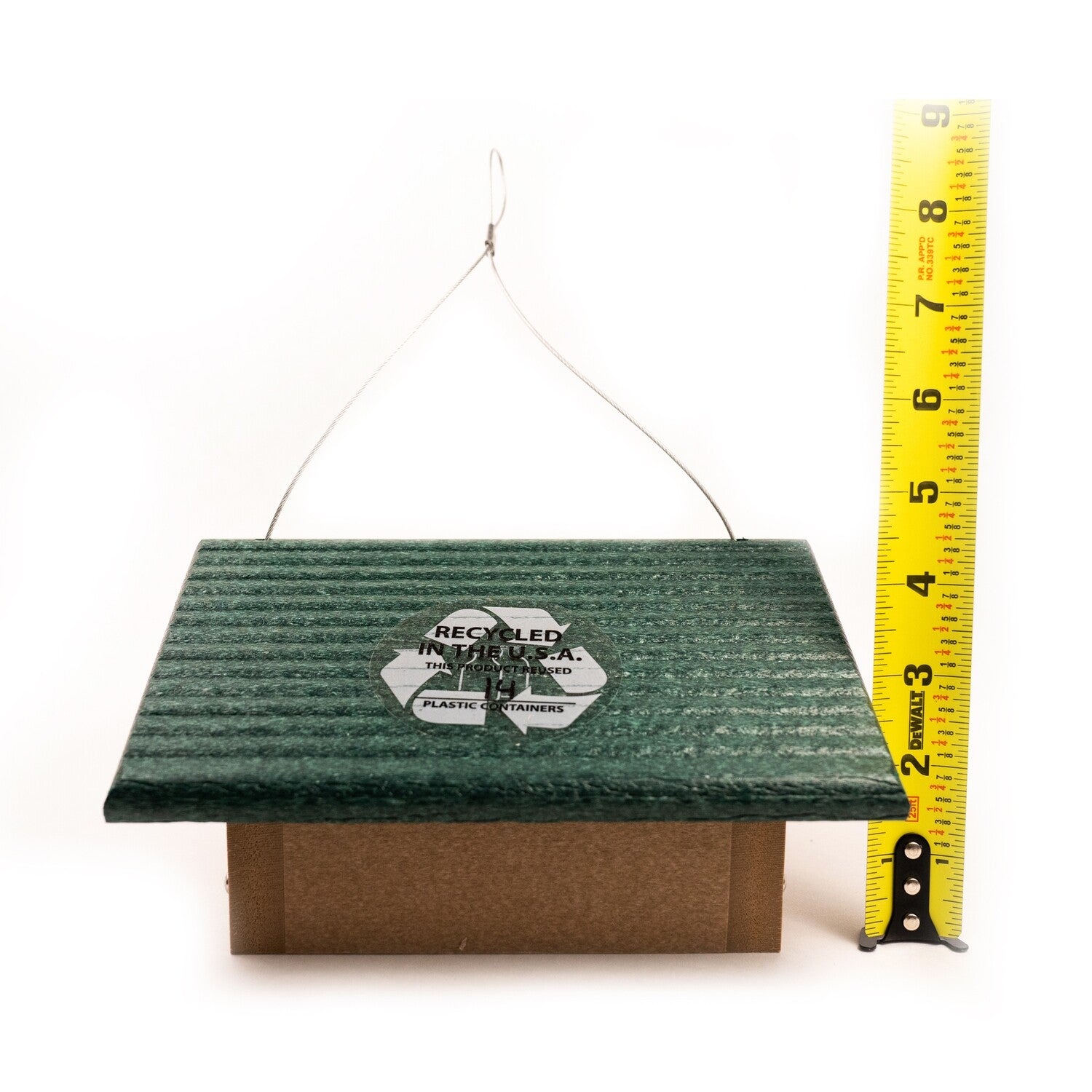 Birds Choice Recycled Upside Down Single Suet Feeder