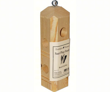 Suet Plug Feeder Bevel Cut Post