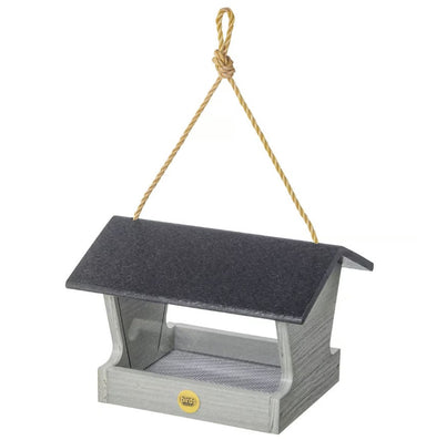 Modern Farmhouse Medium Hopper Feeder in Driftwood