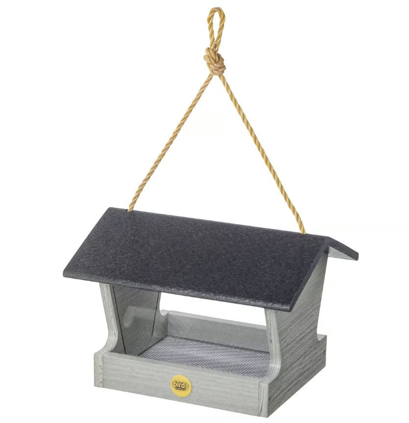 Modern Farmhouse Medium Hopper Feeder in Driftwood