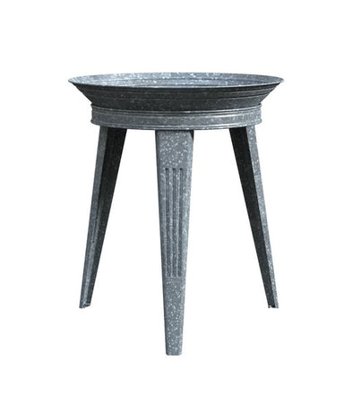 Vintage Galvanized Birdbath