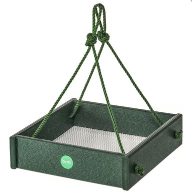 Hanging Tray Bird Feeder - Evergreen