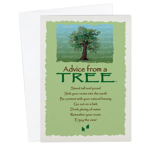 Advice for Life Greeting Card - Tree