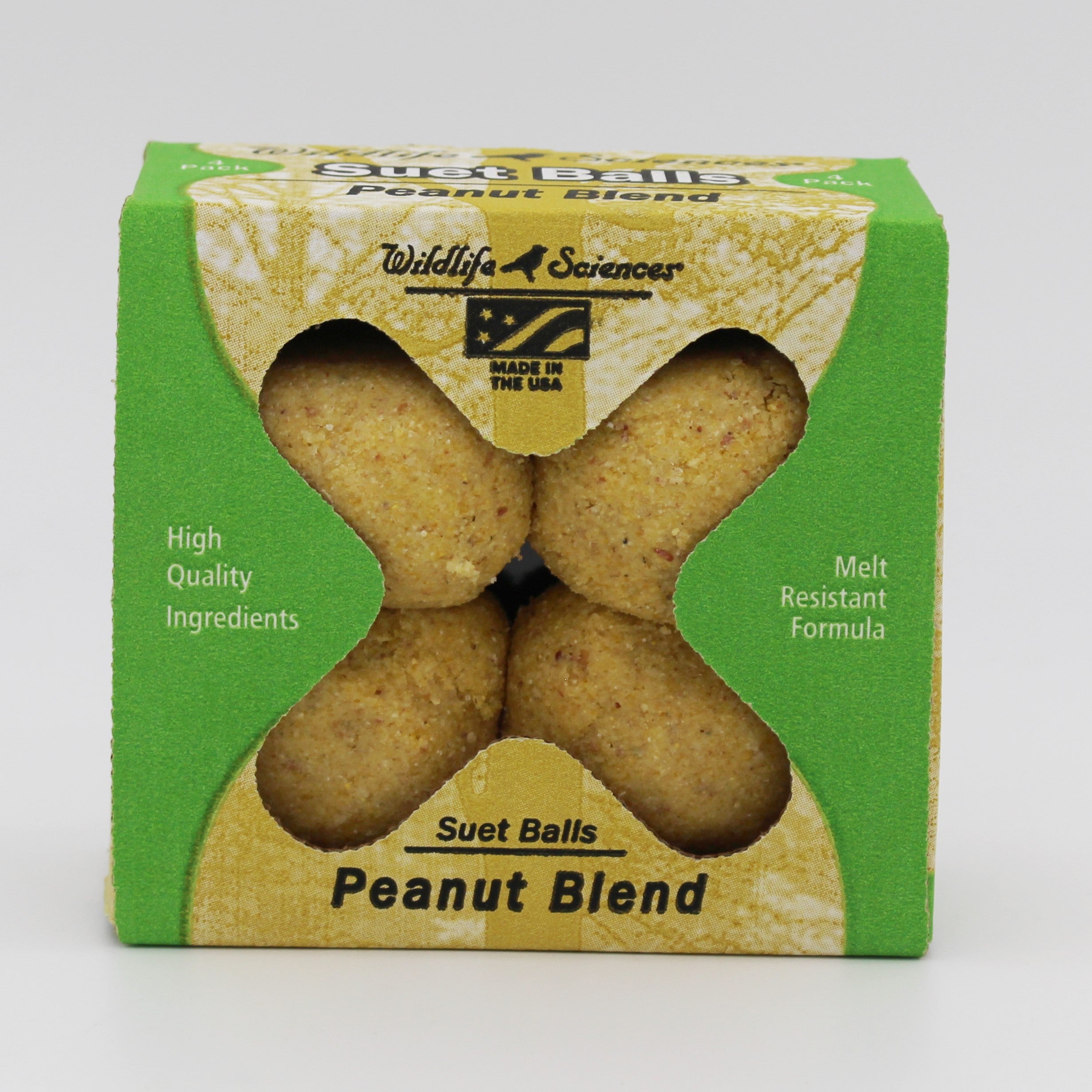 Peanut Blend 4 Pack Suet Balls Wildlife Sciences